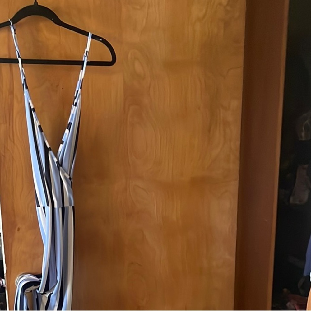 Striped Blue and White jumpsuit